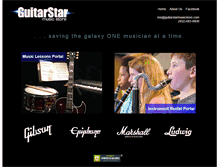 Tablet Screenshot of guitarstarmusicstore.com